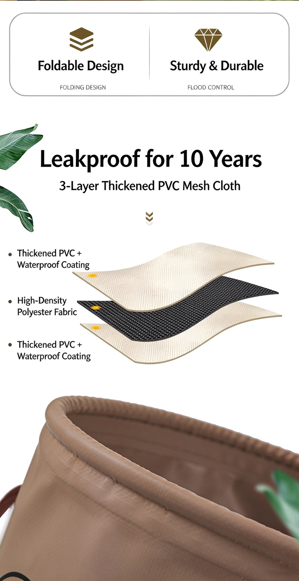 Portable Folding Water Bucket for Outdoor Camping