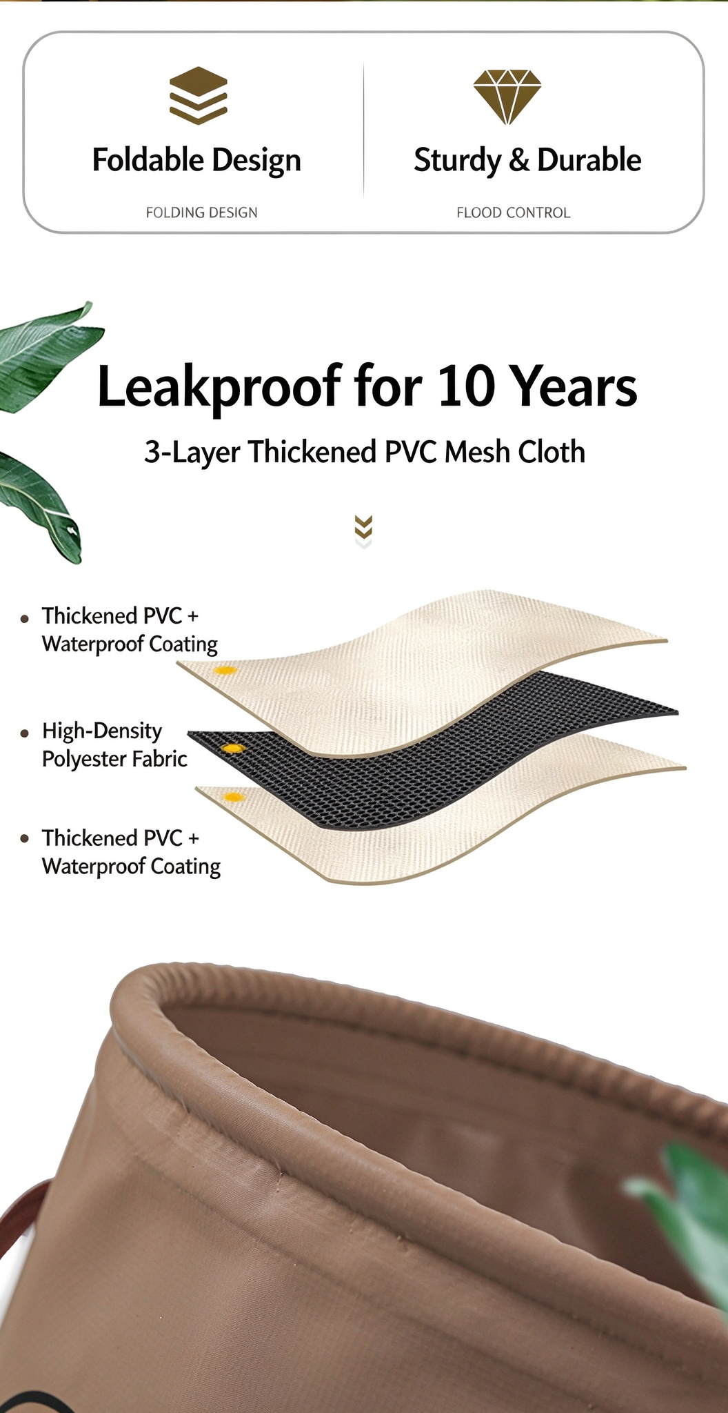 Portable Folding Water Bucket for Outdoor Camping