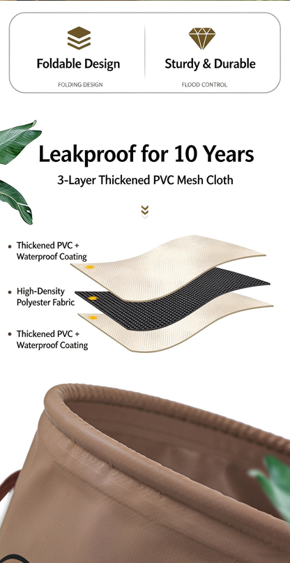 Portable Folding Water Bucket for Outdoor Camping