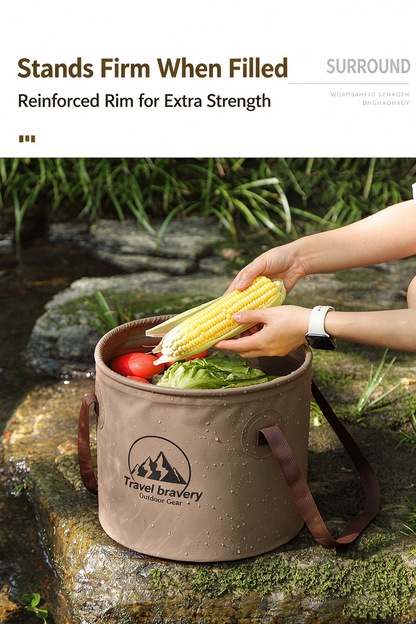 Portable Folding Water Bucket for Outdoor Camping