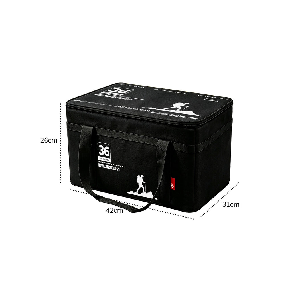 Large-Capacity Tactical Camping Storage Bag – Foldable Organizer for Outdoor Gear, Equipment, and Tableware