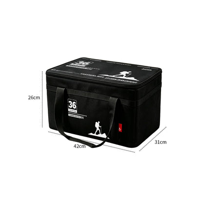 Large-Capacity Tactical Camping Storage Bag – Foldable Organizer for Outdoor Gear, Equipment, and Tableware