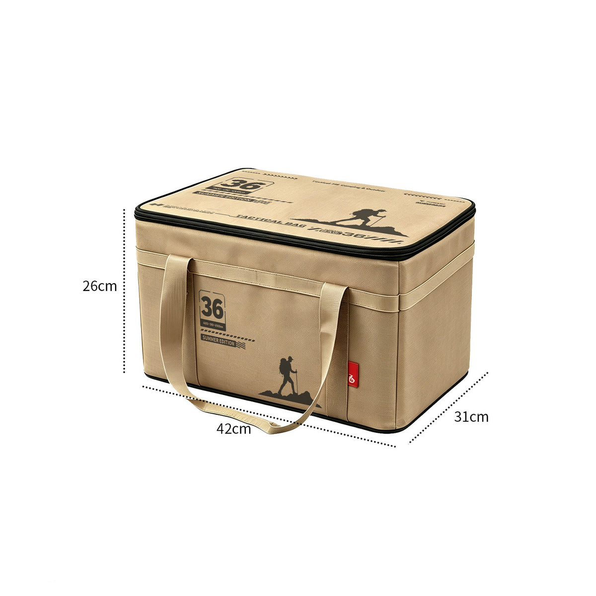 Large-Capacity Tactical Camping Storage Bag – Foldable Organizer for Outdoor Gear, Equipment, and Tableware