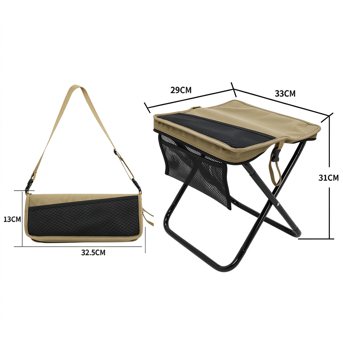 Outdoor folding stool