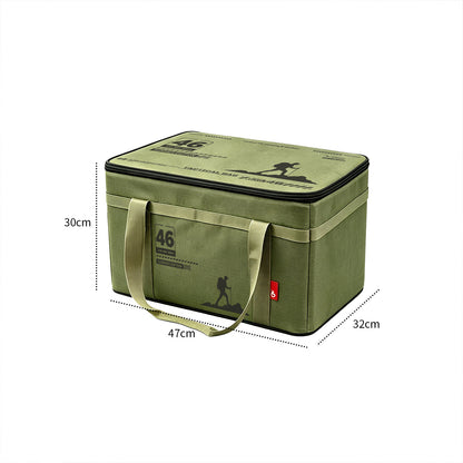 Large-Capacity Tactical Camping Storage Bag – Foldable Organizer for Outdoor Gear, Equipment, and Tableware
