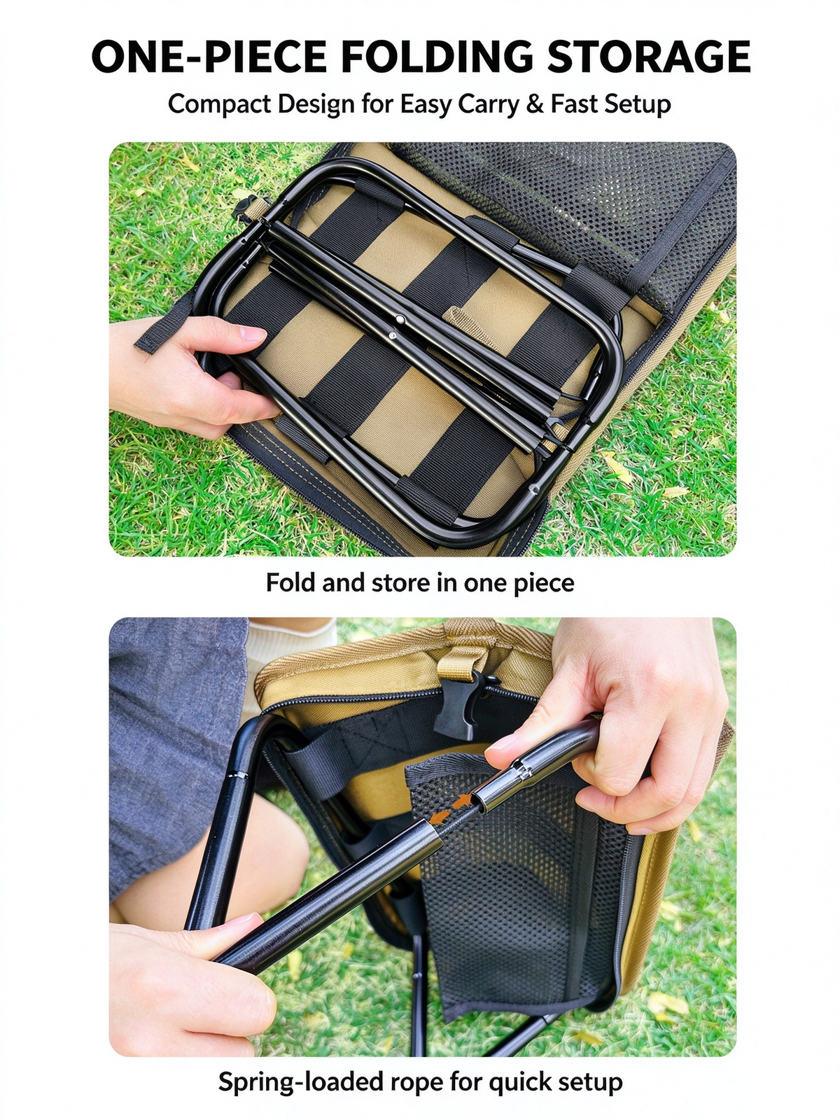 Outdoor folding stool