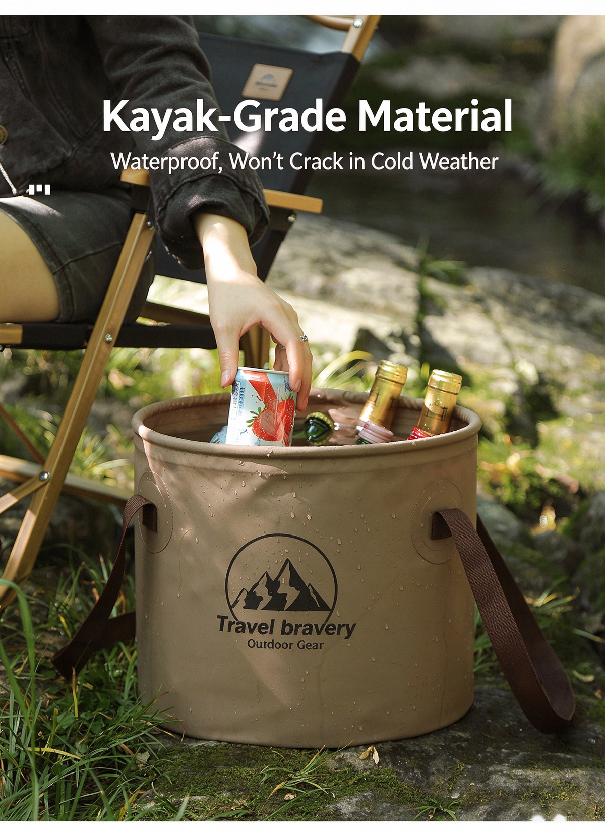 Portable Folding Water Bucket for Outdoor Camping