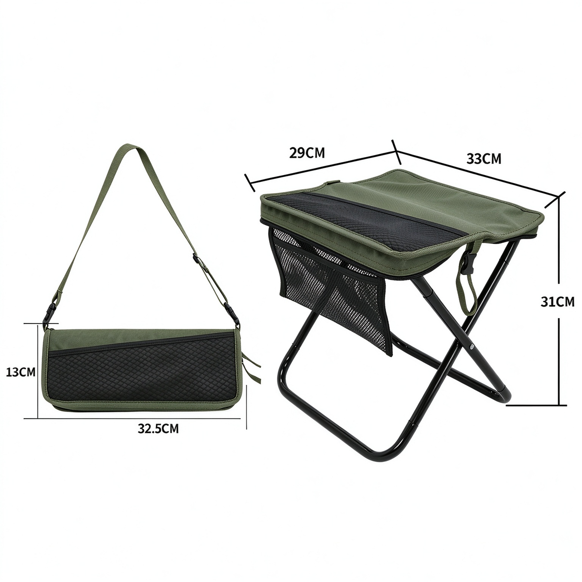 Outdoor folding stool