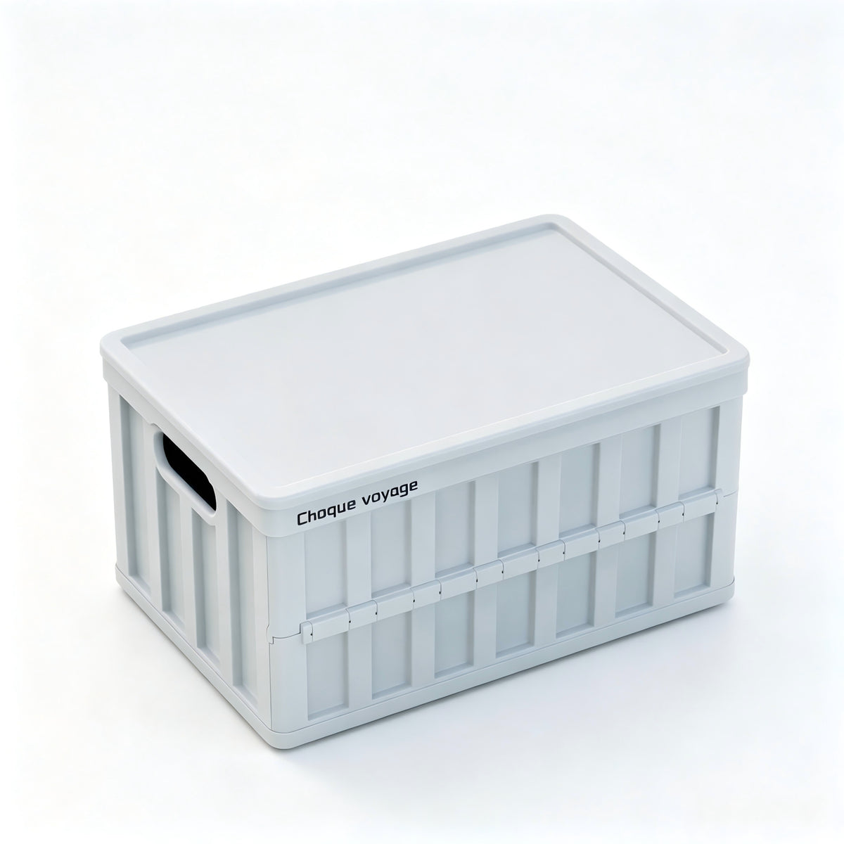 Large-Capacity Foldable Plastic Storage Crate with Lid – Doubles as a Tabletop; Ideal for Home Organization and Outdoor Camping