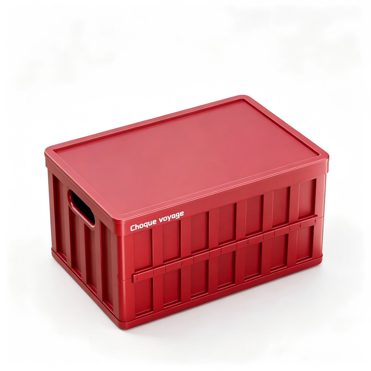 Large-Capacity Foldable Plastic Storage Crate with Lid – Doubles as a Tabletop; Ideal for Home Organization and Outdoor Camping