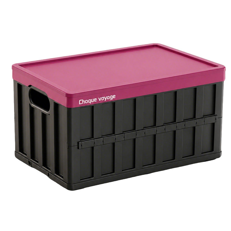 Large-Capacity Foldable Plastic Storage Crate with Lid – Doubles as a Tabletop; Ideal for Home Organization and Outdoor Camping