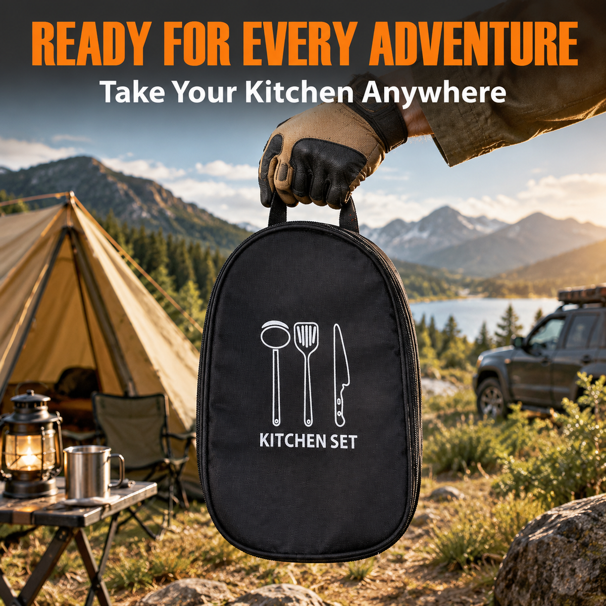 Camping Tableware Storage Bag